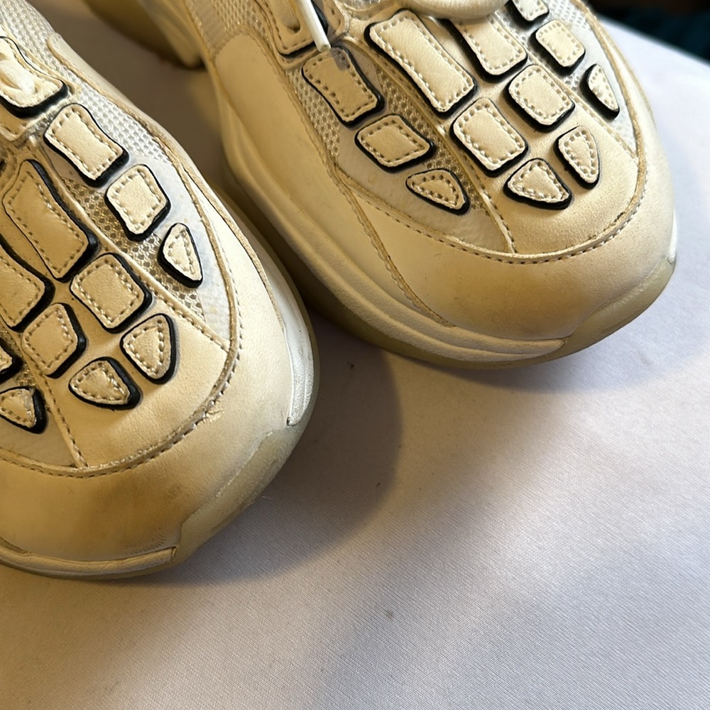 Authenic Off White Mens Amiri Bone Sneakers - Picture 4 of 5